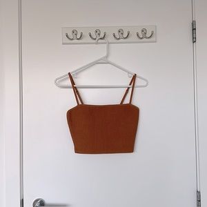 Aritzia sculpt knit crop top